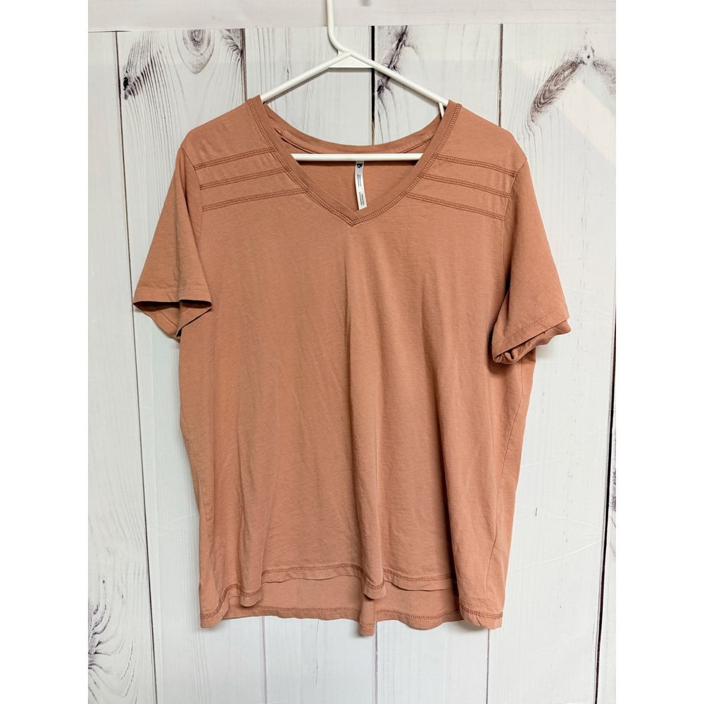 KÜHL Women's‎ Arabella V-Neck Shirt Large Sandstone Organic EUC